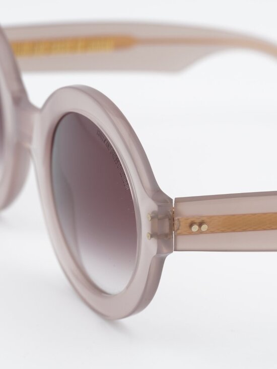 Cutler and Gross CGSN1377 004 Sunglasses Prawn Cocktail Round Frame,Beige Lenses main image 8